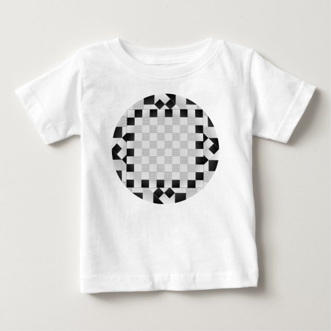 Camiseta De Bebé Pad de ajedrez por Kenneth Yoncich (Anverso)