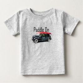 Camiseta De Bebé Paddle En El Diseño Clásico Del Auto - Baby Fine J