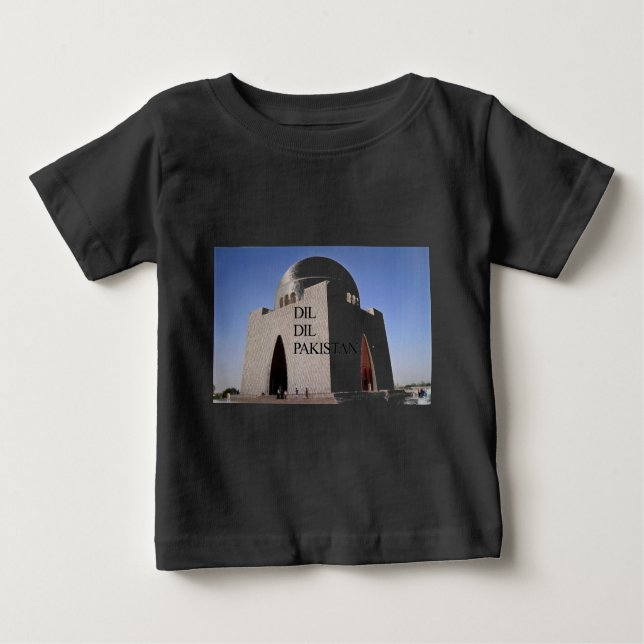 Camiseta De Bebé Padre de la nación: Mazar-e-Quaid (Anverso)