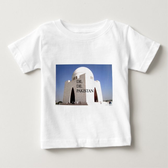 Camiseta De Bebé Padre de la nación: Mazar-e-Quaid (Anverso)