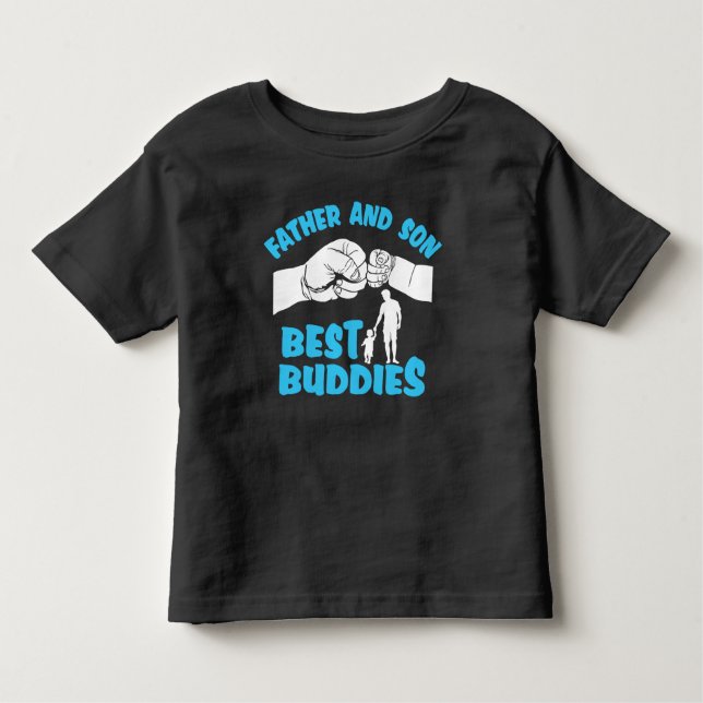 Camiseta De Bebé Padre e hijo mejores amigos (Anverso)
