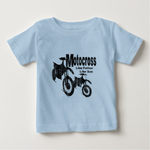 Camiseta De Bebé Padre/Hijo de Motocross