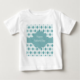 Camiseta De Bebé Padres Day plaid