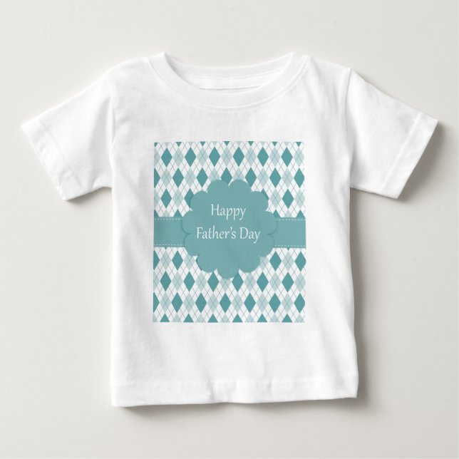 Camiseta De Bebé Padres Day plaid (Anverso)