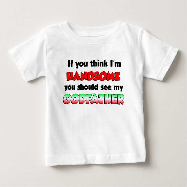 Camiseta De Bebé Padrino italiano guapo (Anverso)