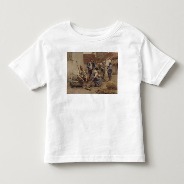 Camiseta De Bebé Pagar las máquinas segadores, 1882 (Anverso)