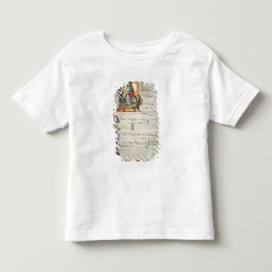 Camiseta De Bebé Página de la notación musical con historiated