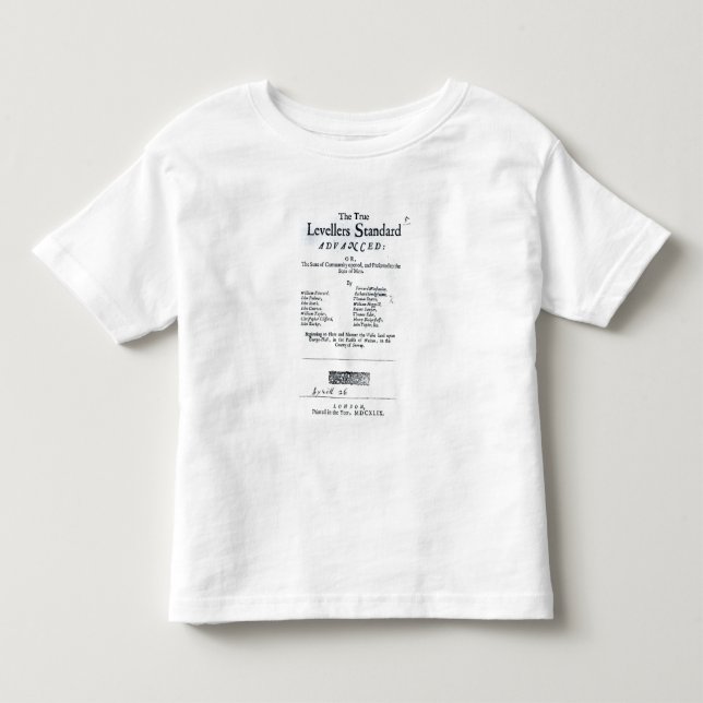 Camiseta De Bebé Página de título de los niveladores verdaderos (Anverso)
