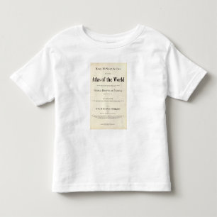 Camiseta De Bebé Página de título del atlas puesto en un índice