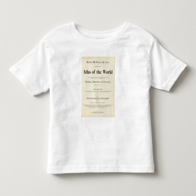Camiseta De Bebé Página de título del atlas puesto en un índice (Anverso)