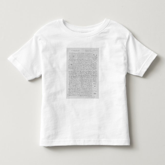 Camiseta De Bebé Página del códice Leicester, 1508-12 (Anverso)