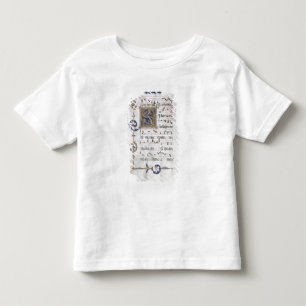 Camiseta De Bebé Página del ms 564 f.13v con "S inicial