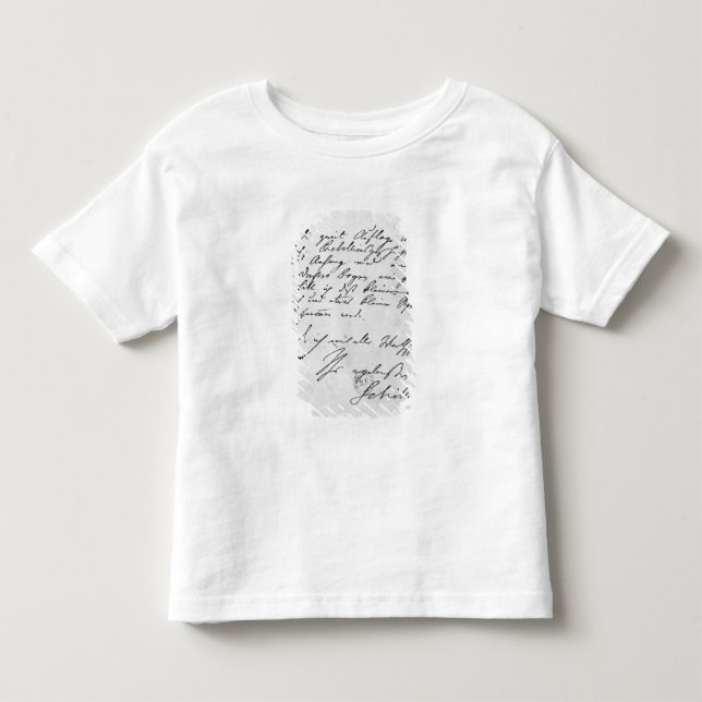Camiseta De Bebé Página del texto con su firma (Anverso)