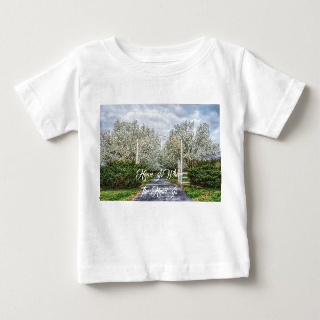 Camiseta De Bebé Página principal de primavera (Anverso)