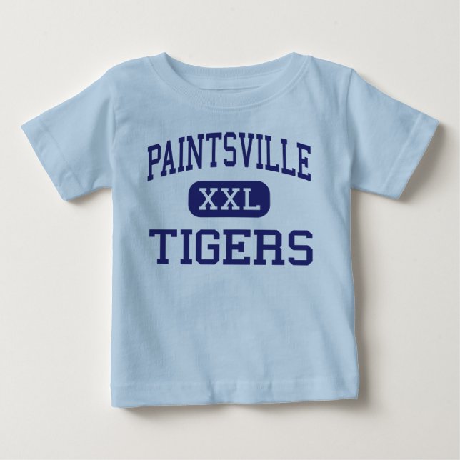 Camiseta De Bebé Paintsville - tigres - alto - Paintsville Kentucky (Anverso)