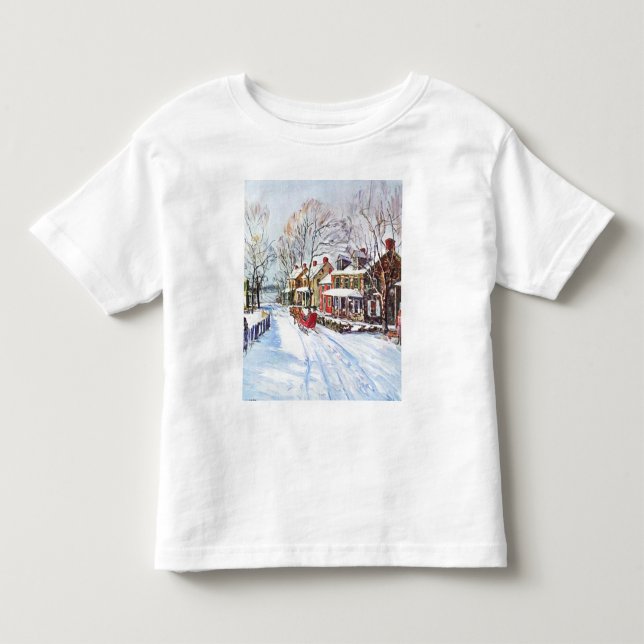 Camiseta De Bebé País de las maravillas del invierno (Anverso)