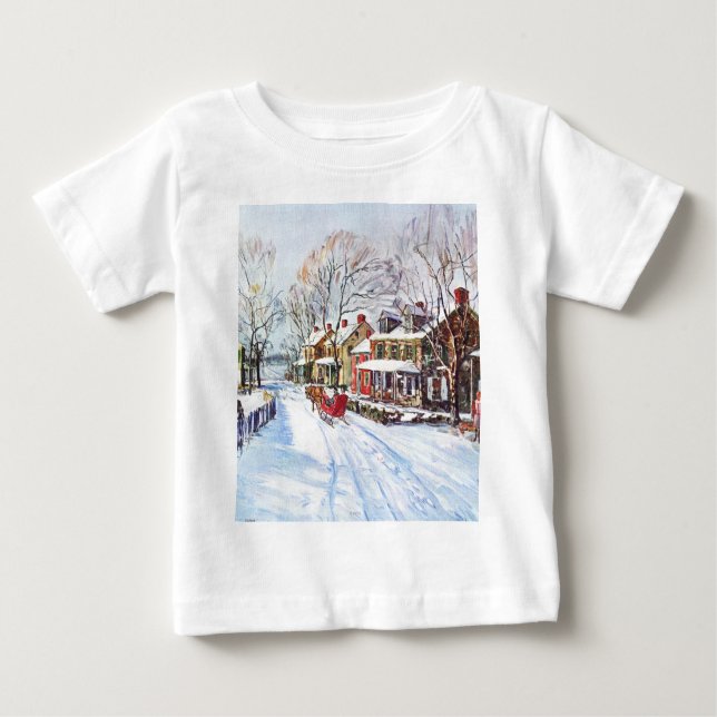 Camiseta De Bebé País de las maravillas del invierno (Anverso)