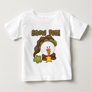 Camiseta De Bebé País remilgado del muñeco de nieve de la diversión