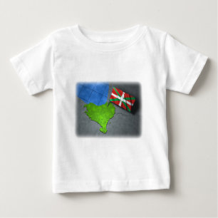 Camiseta De Bebé País vasco con su propia bandera