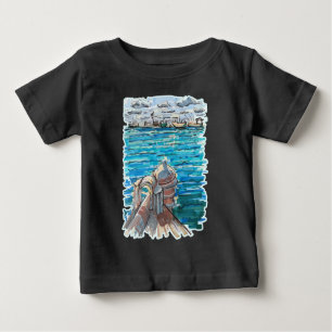 Camiseta De Bebé Paisaje acuático sereno en San Juan de Ulua, Verac