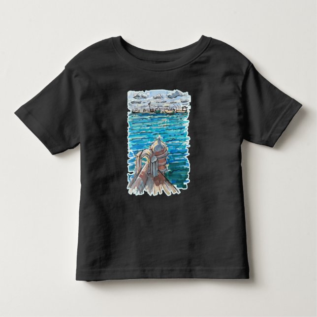 Camiseta De Bebé Paisaje acuático sereno en San Juan de Ulua, Verac (Anverso)