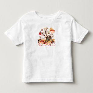 Camiseta De Bebé Paisaje agradable de la caída del otoño