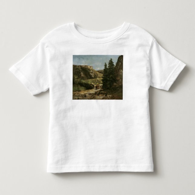 Camiseta De Bebé Paisaje cerca de Ornans, c.1858 (Anverso)
