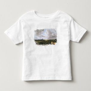 Camiseta De Bebé Paisaje con el castillo y la iglesia arruinados