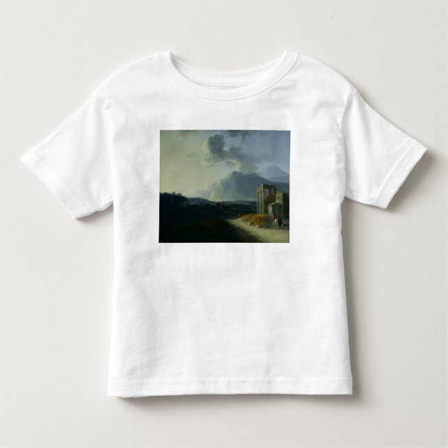 Camiseta De Bebé Paisaje con el soporte Stromboli (Anverso)