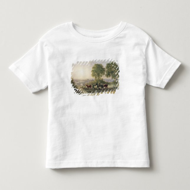 Camiseta De Bebé Paisaje con los ganaderos (Anverso)