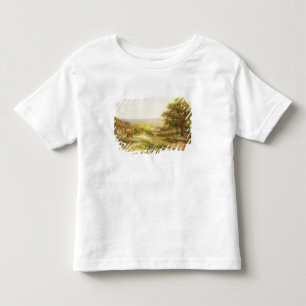 Camiseta De Bebé Paisaje con los niños por una charca, 1884