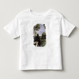 Camiseta De Bebé Paisaje con Tobias que pone el asimiento de los