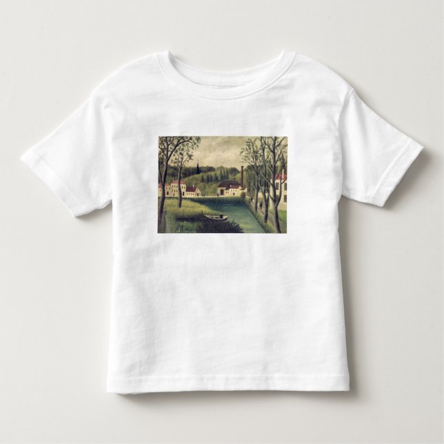 Camiseta De Bebé Paisaje con un pescador, después de 1886 (Anverso)