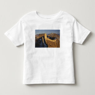 Camiseta De Bebé Paisaje de la Gran Muralla bajo la puesta del sol,