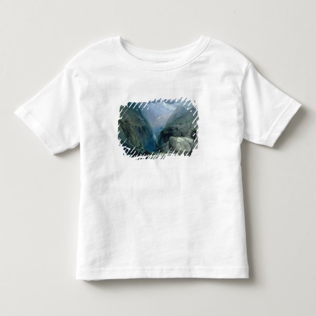 Camiseta De Bebé Paisaje de la montaña (Anverso)
