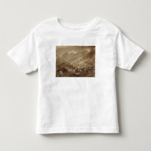 Camiseta De Bebé Paisaje de la montaña, Macugnaga, 1845 (pluma y