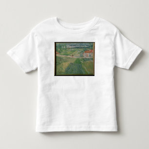 Camiseta De Bebé Paisaje de Vincent van Gogh el   en Auvers