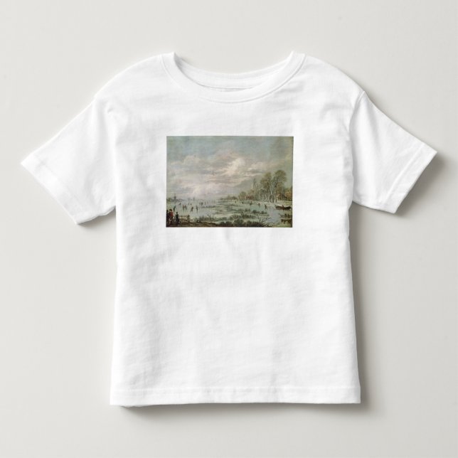 Camiseta De Bebé Paisaje del invierno (Anverso)