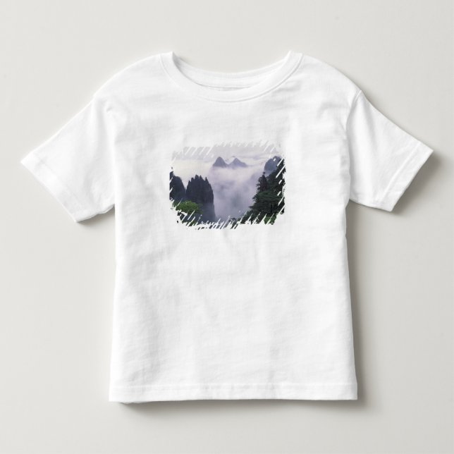 Camiseta De Bebé Paisaje del monte Huangshan (Montaña Amarilla) en (Anverso)