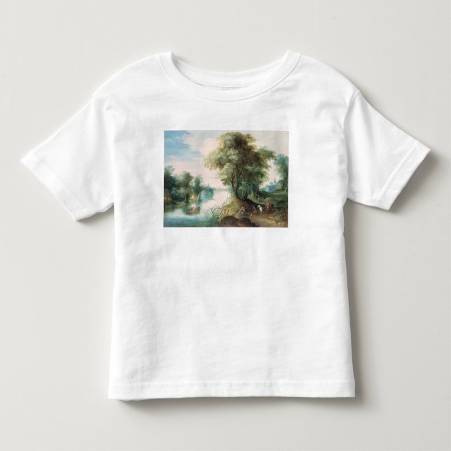 Camiseta De Bebé Paisaje del río (Anverso)
