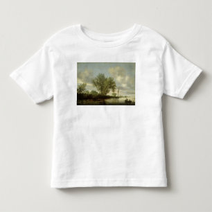 Camiseta De Bebé Paisaje del río, 1645