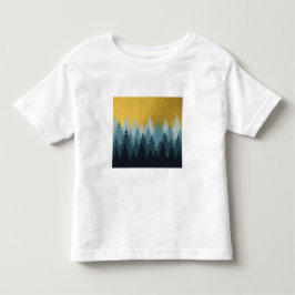 Camiseta De Bebé Paisaje dorado de los árboles forestales