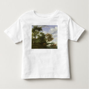Camiseta De Bebé Paisaje enselvado del río