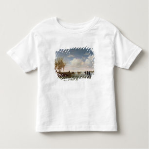 Camiseta De Bebé Paisaje holandés con los patinadores