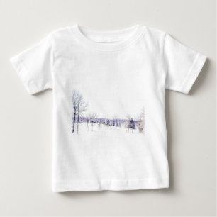 Camiseta De Bebé Paisaje invernal de nieve