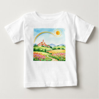 Camiseta De Bebé Paisaje rural pacífico