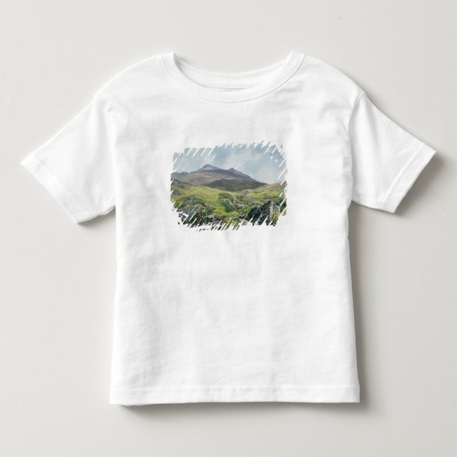 Camiseta De Bebé Paisaje, Snowdon (Anverso)