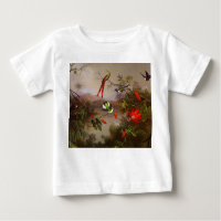 Paisaje tropical con 10 Hummingbirds Heade