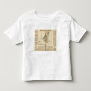 Camiseta De Bebé Países Bajos, mapa del atlas de Beligium