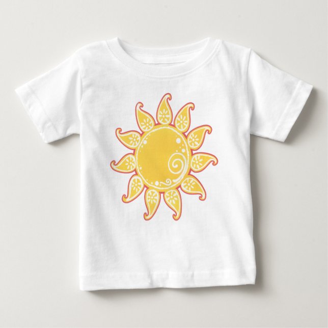 Camiseta De Bebé Paisley Sun Baby Shirt (Anverso)